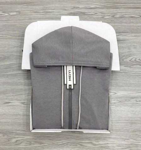 KS1712 - ÁO KHOÁC BASIC - MÀU XÁM