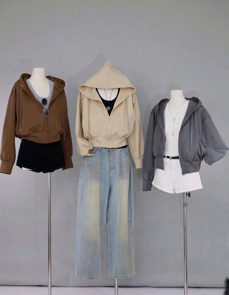 KS1714 - ÁO KHOÁC BASIC - MÀU ĐỎ