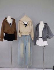 KS1714 - ÁO KHOÁC BASIC - MÀU ĐỎ