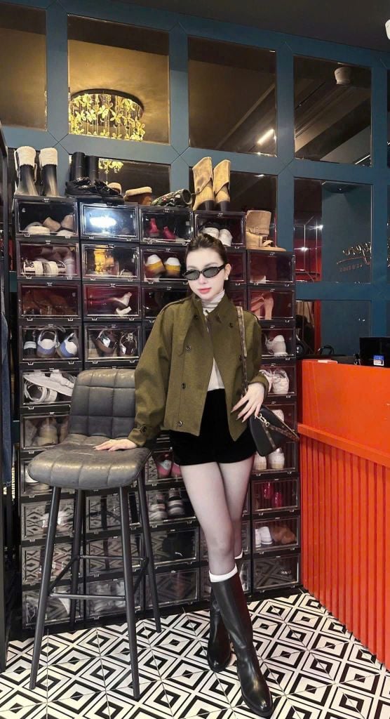 KS1738 - ÁO KHOÁC QCCC- MÀU NÂU RÊU