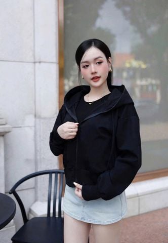 KS1711 - ÁO KHOÁC BASIC - MÀU ĐEN