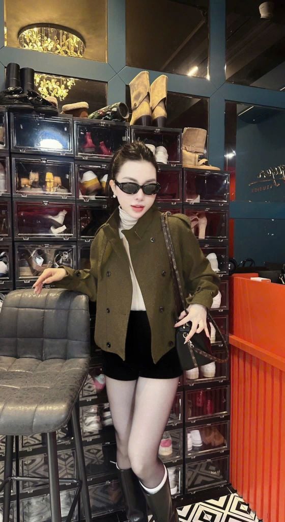 KS1738 - ÁO KHOÁC QCCC- MÀU NÂU RÊU