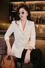 KS1751 - SET ÁO VEST TÚI ĐÍNH NƠ - QUẦN TÂY ĐEN