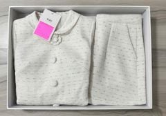 VGU2219 SET DẠ CỔ SEN TÙNG PEPLUM TAY DÀI - QUẦN SHORT