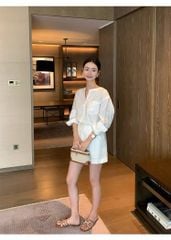 KS0933 - SET LINEN TRẮNG