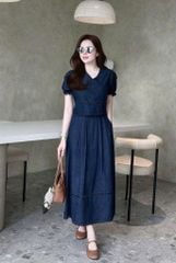 KS0954 - SET ÁO + CHÂN VÁY JEAN DENIM