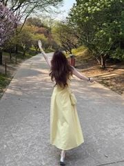 TB8715 ĐẦM VÀNG SÁT NÁCH + TÚI