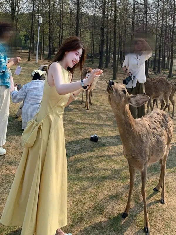 TB8715 ĐẦM VÀNG SÁT NÁCH + TÚI