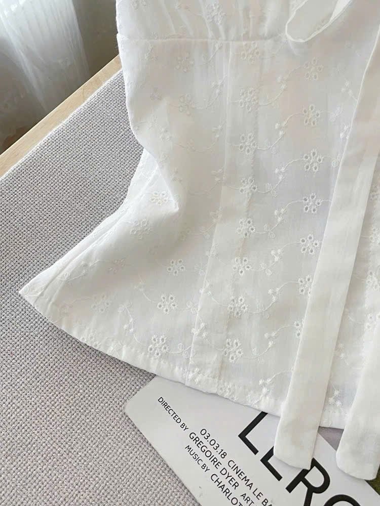 KS1010 - SET ÁO KATE THÊU - QUẦN JEAN DENIM