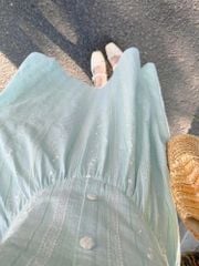 VGU0741 - ĐẦM DÀI THÊU CỔ NƠ