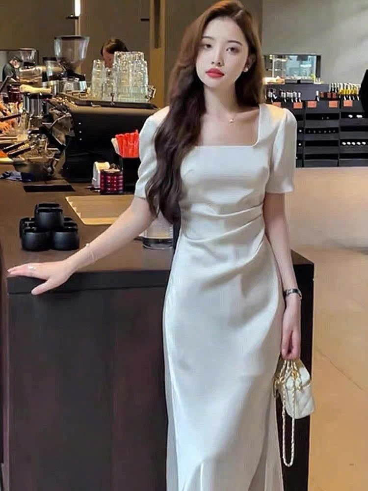 TQ4430 - ĐẦM LỤA CHÍNH PHẨM HK