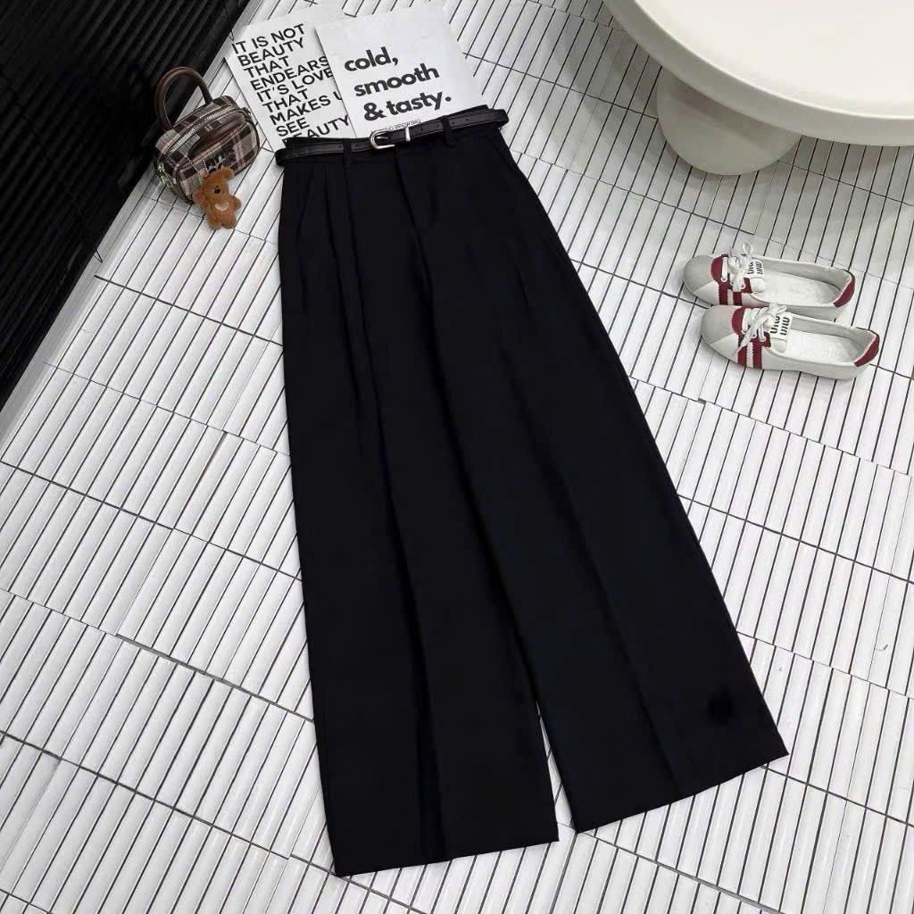 KS1106 - QUẦN DÀI ĐEN ( KO KÈM NỊT, QUẦN LẺ)