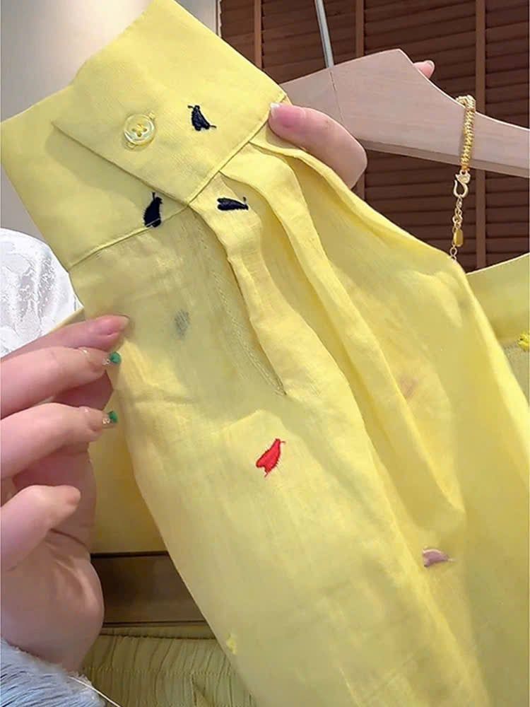 TB8891 - SET CAO CẤP MÀU VÀNG THÊU TIM