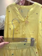 TB8891 - SET CAO CẤP MÀU VÀNG THÊU TIM