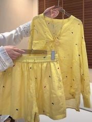 TB8891 - SET CAO CẤP MÀU VÀNG THÊU TIM