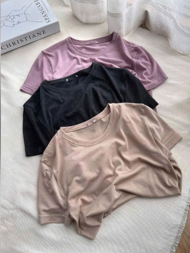 VGU1080 - ÁO THUN BASIC - MÀU HỒNG