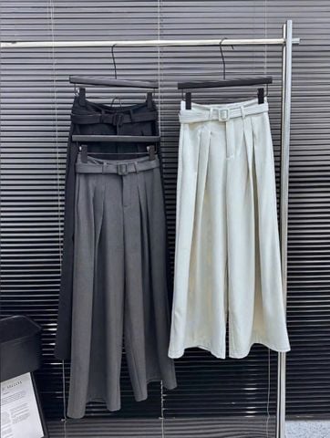 VGU1083 - QUẦN DÀI ỐNG RỘNG - MÀU BE (KÈM NỊT)