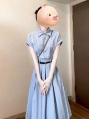 TB8956 - ĐẦM SƠ MI DÁNG DÀI CC ( KÈM NỊT)