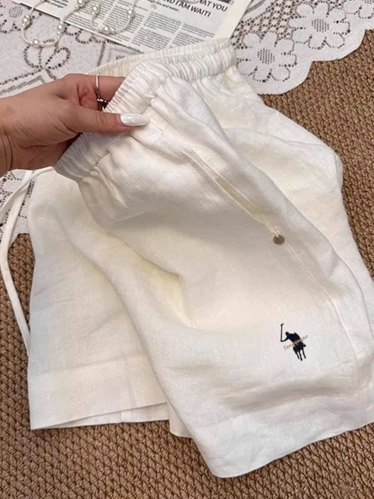 VGU1360 - QUẦN SHORT 2 LỚP MÀU TRẮNG