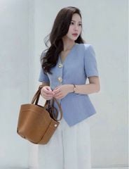 KS1301 - SET ÁO VEST TAY NGẮN - QUẦN DÀI