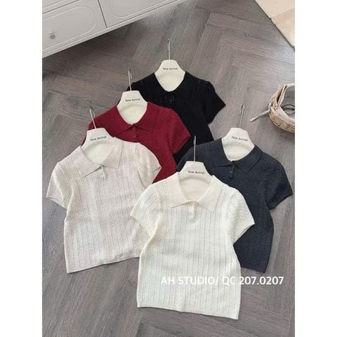 LEN4431 POLO LEN THỪNG (DA)