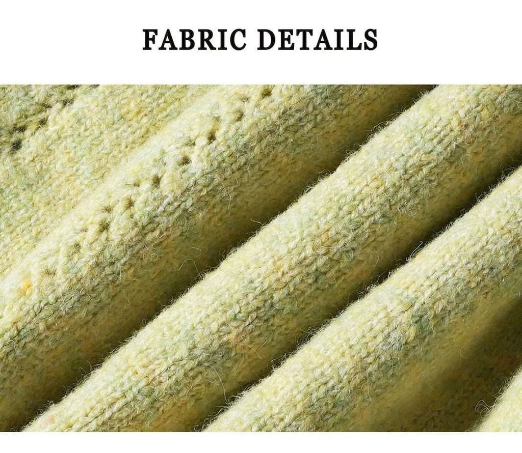 LEN4633 ÁO LEN NƠ TAY DÀI NÚT NGỌC (X.ĐẬU)