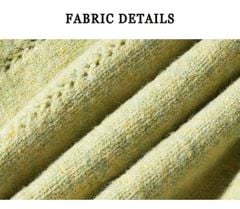 LEN4633 ÁO LEN NƠ TAY DÀI NÚT NGỌC (X.ĐẬU)