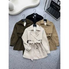 KS1514 - ÁO KHOÁC MĂNG TÔ - MÀU NÂU