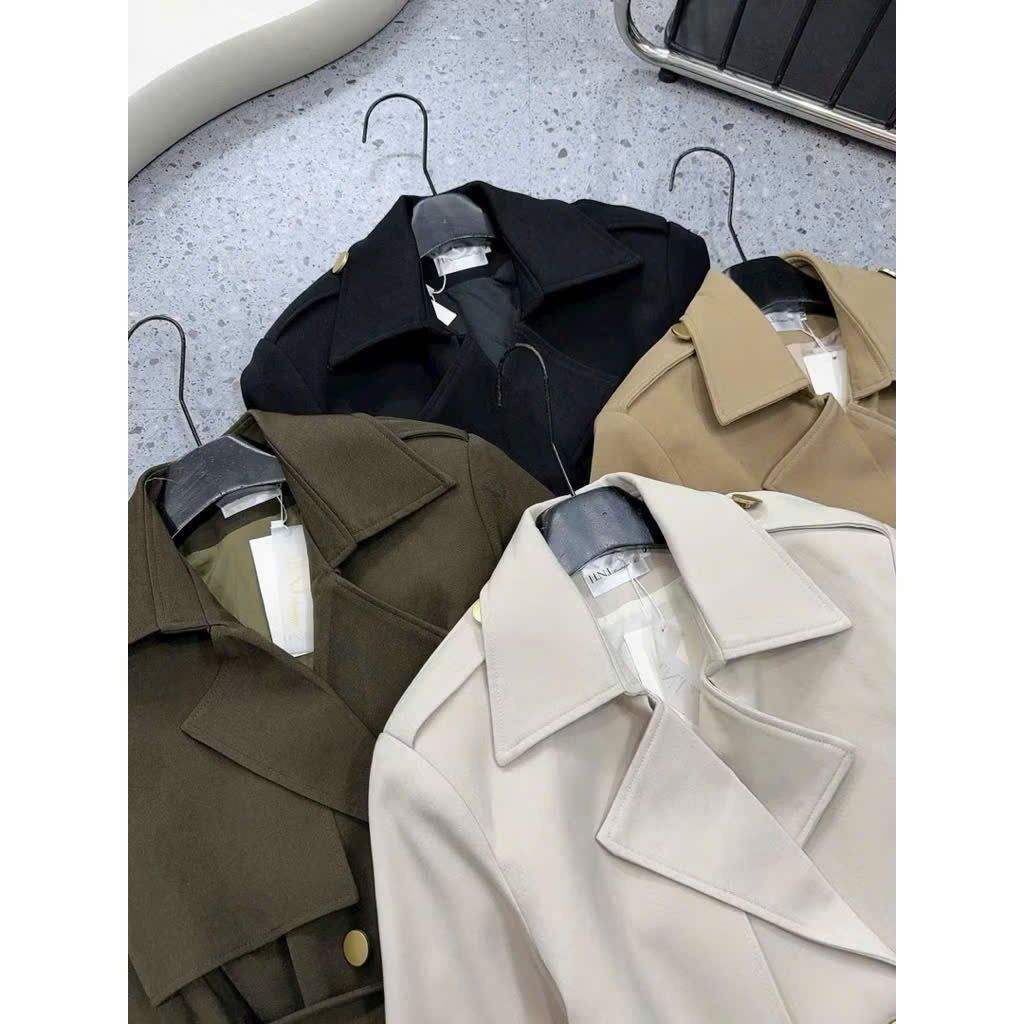 KS1514 - ÁO KHOÁC MĂNG TÔ - MÀU NÂU