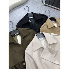 KS1514 - ÁO KHOÁC MĂNG TÔ - MÀU NÂU