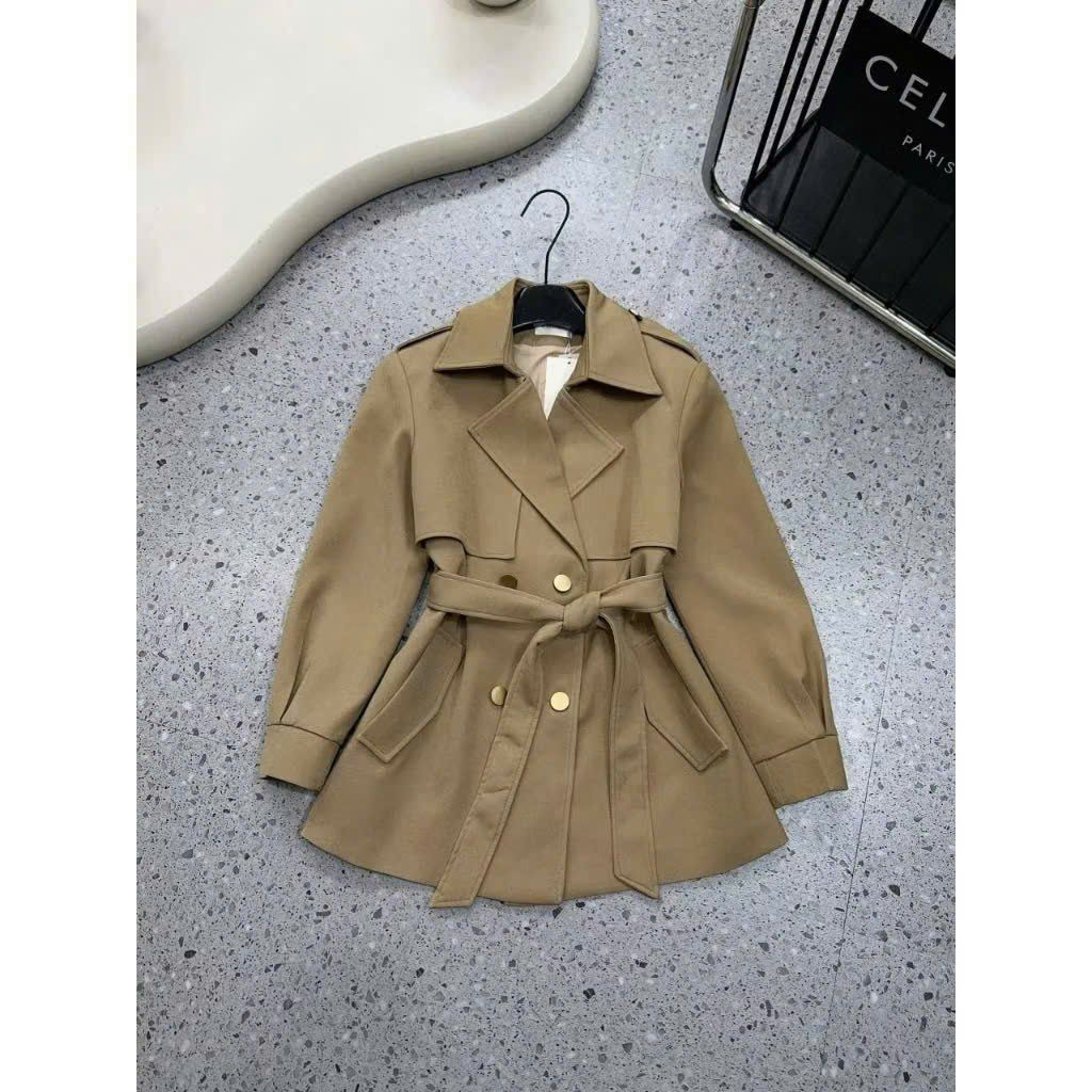 KS1514 - ÁO KHOÁC MĂNG TÔ - MÀU NÂU