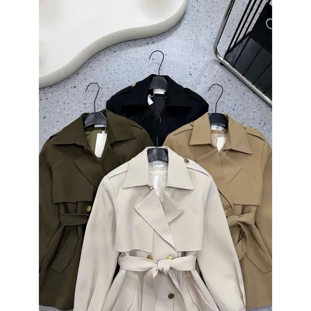 KS1514 - ÁO KHOÁC MĂNG TÔ - MÀU NÂU