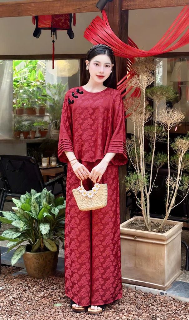 SKY9616 PHÁP PHỤC H.TIẾT CAO CẤP (ĐỎ ĐÔ)