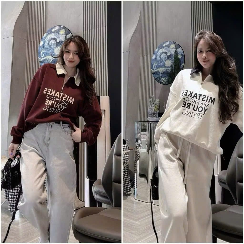 LEN6073 POLO MISTAKE KHÓA KÉO TRƯỚC (KEM) 2560-1