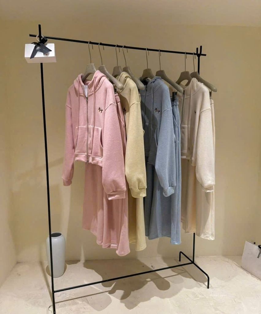 TB9874 SET THỂ THAO VẢI ÉP LÔNG THỎ CAO CẤP (KEM)