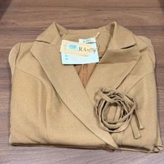 LH006N SET VEST TAY NGẮN - QUẦN DÀI KÈM ĐAI (NÂU)