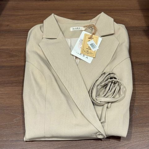 LH006V SET VEST TAY NGẮN - QUẦN DÀI KÈM ĐAI (DA)