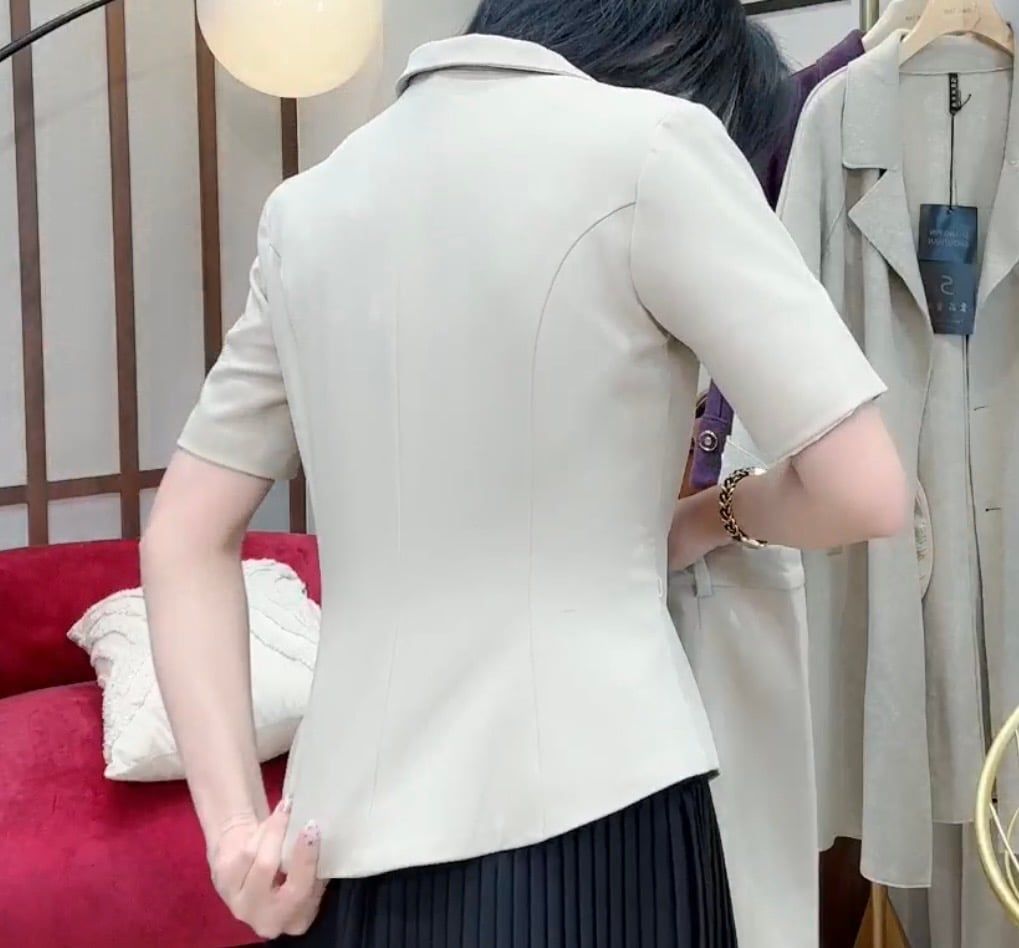 LH006V SET VEST TAY NGẮN - QUẦN DÀI KÈM ĐAI (DA)