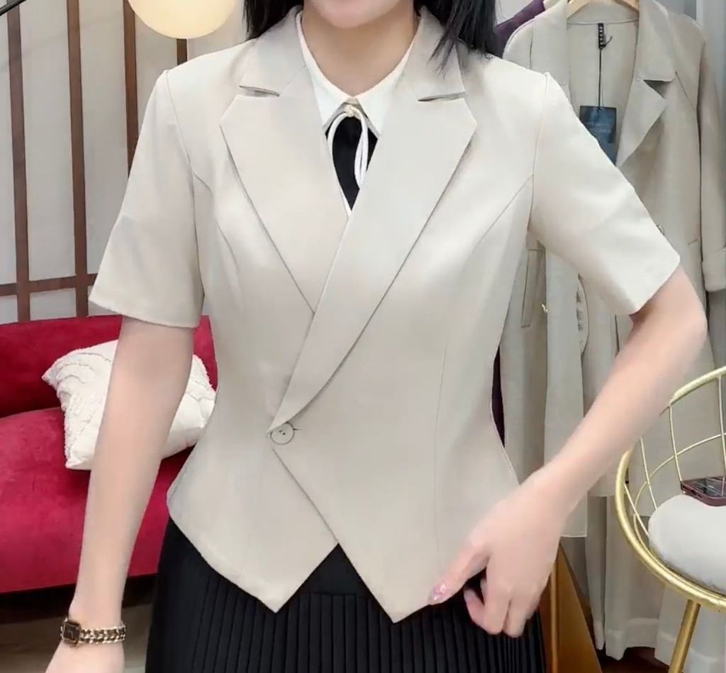 LH006V SET VEST TAY NGẮN - QUẦN DÀI KÈM ĐAI (DA)