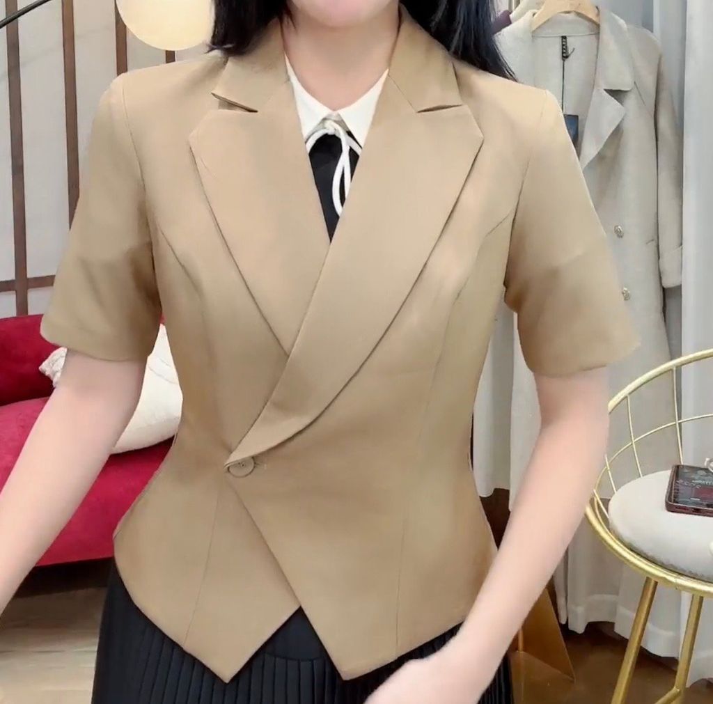 LH006N SET VEST TAY NGẮN - QUẦN DÀI KÈM ĐAI (NÂU)