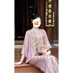 SKY9601 PHÁP PHỤC NÚT BỌC H.TIẾT CAO CẤP (TÍM)