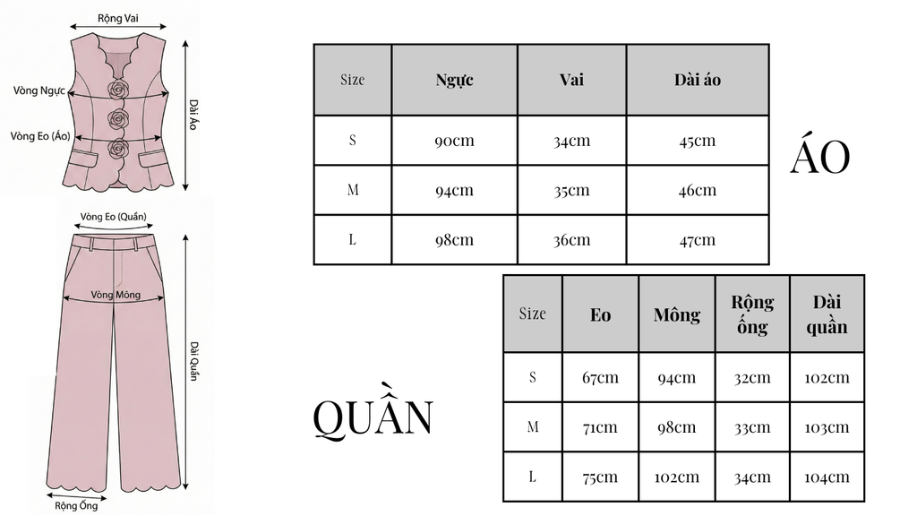 AHA001H SET ÁO TK CẮT LASER ĐÍNH HOA CAO CẤP - QUẦN DÀI (HỒNG)