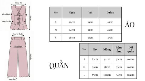 AHA001B SET ÁO TK CẮT LASER ĐÍNH HOA CAO CẤP - QUẦN DÀI (X.BIỂN)