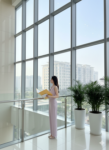 AHA001H SET ÁO TK CẮT LASER ĐÍNH HOA CAO CẤP - QUẦN DÀI (HỒNG)