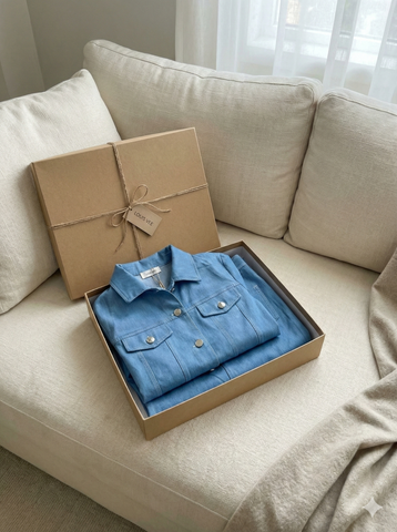 LH014 SET ÁO CROPTOP NÚT K.LOẠI - CHÂN VÁY A