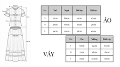 LH0001T SET XÔ THÊU TRẮNG - CHÂN VÁY PHỐI BÈO CC
