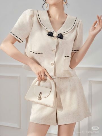 VGU0760 SET ÁO ĐÍNH NƠ + QUẦN SHORT