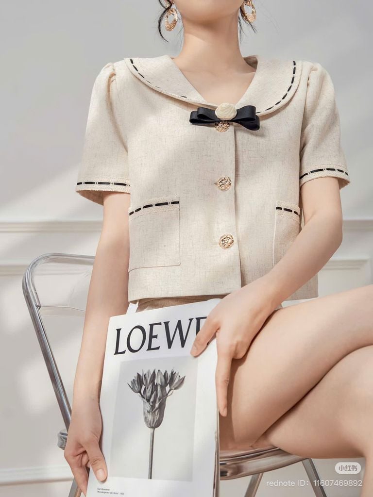 VGU0760 SET ÁO ĐÍNH NƠ + QUẦN SHORT