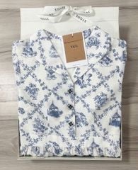 VGU0753 ĐẦM DÀI HOA CỔ SƠ MI