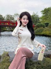 SKY8604 SET PHÁP PHỤC ĐÍNH NƠ ( HỒNG )